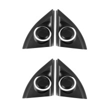 4x Car Door Panel Audio Horn Cover Tweeter Triple-Cornered Speaker Loudspeaker Cover for Vios Yaris 2013-2019
