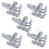 20Pcs 5mm 304 Stainless Steel Oblong Pad Eye Plate Staple  Hook 1