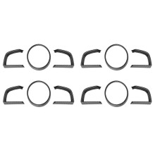 12x for 3 Axela 2014-2018 Carbon Fiber Dashboard Interior Instrument Frame Cover Trim