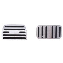 Anti Slip Voetpedaal Covers Gas Rem Gaspedaal Pad voor Accord CRV Accessoires,Zilver