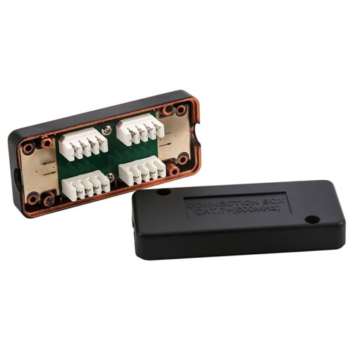 CAT7 RJ45 Junction Box Network Adapter 600MHz Ethernet LAN Cable LSA Connection Adaptor RJ45 Extention Extention Box 1