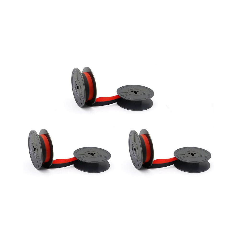 3Pcs Gr1 Typewriter Ribbon Twin Spool Typewriter Ribbon Replacement For Most Typing Ribbon (&Red) Black/Red 6031002548423