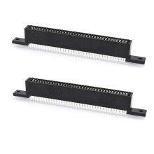 2X 72 Pin Connector Adapter Vervanging 72 Pins 72 Pin Cartridge Card Slot voor Entertainment Systeem voor NES Clone Console