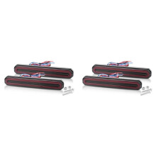 4x Ovale 9 Inch LED Stop Turn Tail Brake Lights Truck Trailer Flowing DRL Lamp voor Truck Trailer ATV UTV Auto Auto 12V 24V