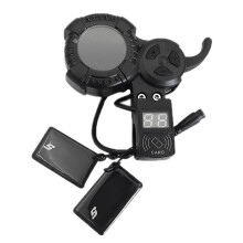 72V LCD-SkäRm Dashboard Meter Kit för Zero 8 9 10 8X 10X 11X Elektrisk SkoterskäRm med Kortsvepfunktion