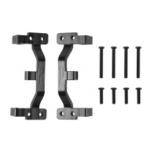 Asiento de Base de Barra de Tracción de Metal de 1 Par para WPL C24 C14 C14K C24K 1/16 Piezas de Actualización de Coche RC Negro