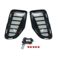 Car Daytime Running Light DRL for 2024 Turn Signal Light Fog Lamp, White+Yellow+ Light