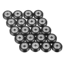20Pcs V-Shape Wheel 5mm Bore 625 Bearing Pulley Accessories Double Bearing Sliding Gate For CNC 3D Printer