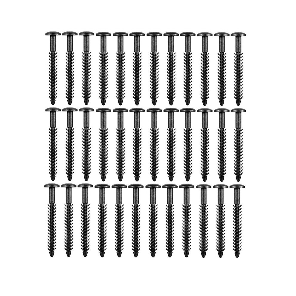36Pcs 3 Inch Vinyl Shutter Fastener Window Panel Peg Lok Pin Pegs Screws Shutter Spikes Anchor (Black) 6031748338104