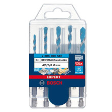 Set mit 5 MultiConstruction-Bohrern HEX-9 Expert 4 / 5 / 6 / 8 mm - BOSCH EXPERT - 2608900585