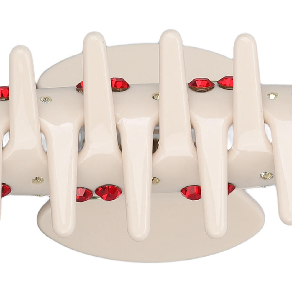 Beige Girls Cherry Pattern Hair Claw