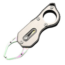 Small Fish Controller, Fish Hook Remover, Fish Mouth Clamp, Fishing Supplies, Portable Fish Controller Gray