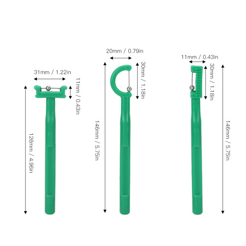 3pcs Tongue Exercise Set for Flexibility & Oral Strength, Sizes 2