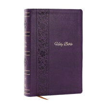 KJV Holy Bible Personal Size Giant Print Purple Leathersoft Red Letter
