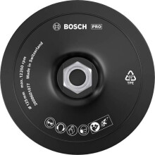 Schuurplaat met klittenband - BOSCH - 125 mm - M14 schroefdraad - 12.500 t/min - Voor schuurmachine 125 mm