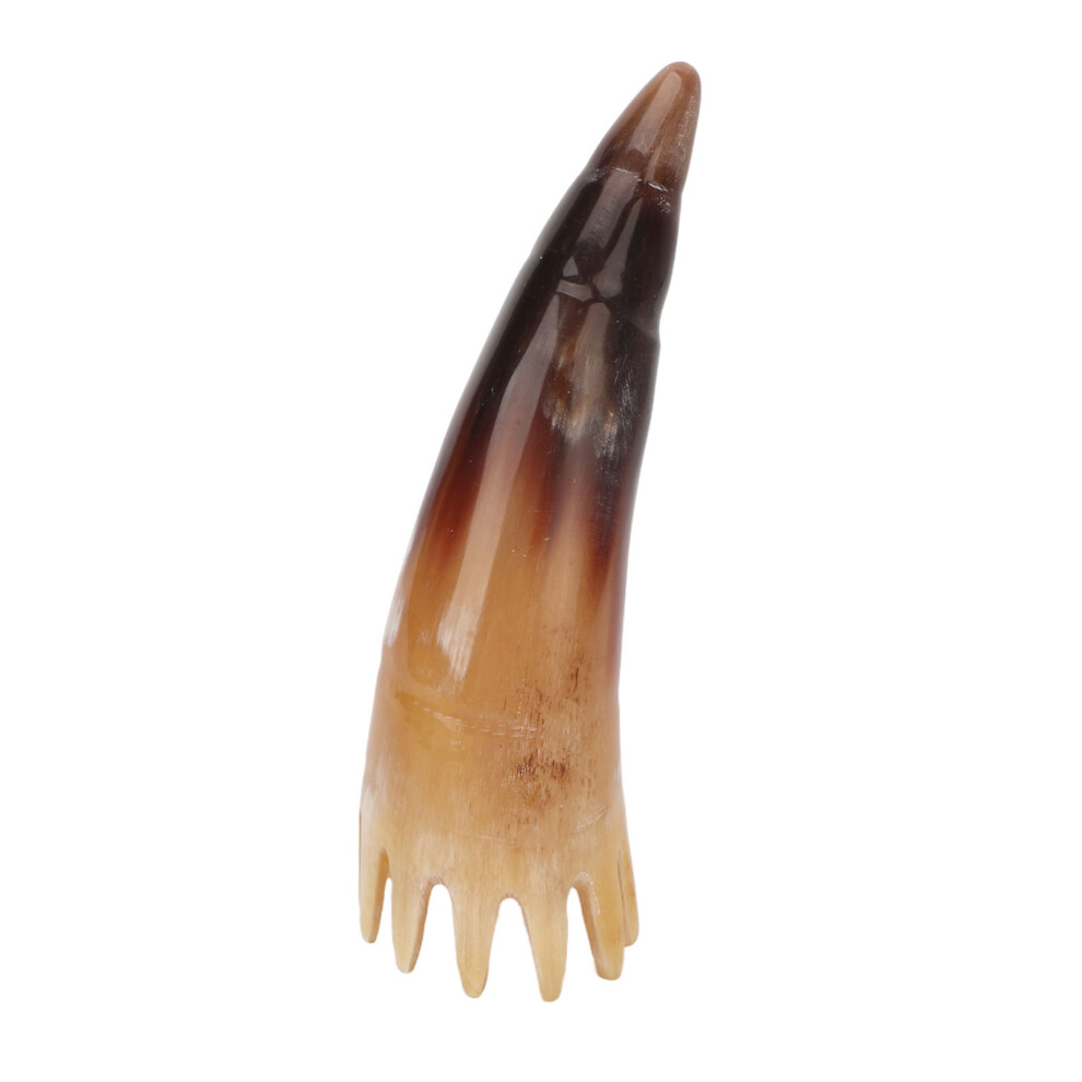 Unisex Travel-Friendly Horn Shape Comb With Smooth Teeth For Scalp Care