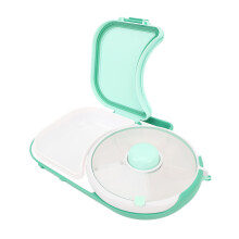 Feuchtigkeitsbeständiger rotierender Snack-Behälter mit Deckel, 3,5 l, grüner Obstkorb