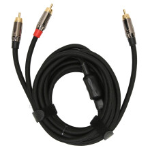 RCA-Y-Kabel, vergoldet, M-M, 9,8 Fuß, für Mischpult