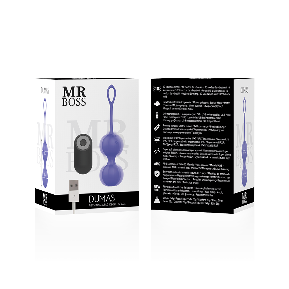Mr. Boss Mr Boss - Dumas Vibrating Kegel Beads Remote Control