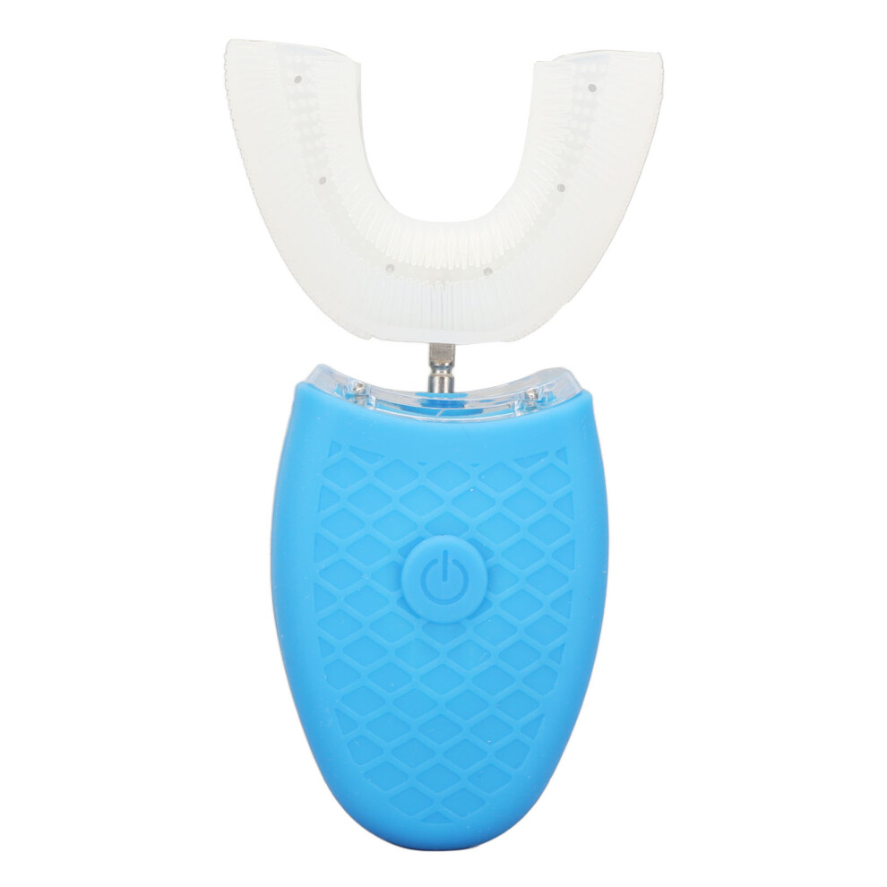 Blue U Shaped Electric Rechargeable Toothbrush, 450Mah Battery