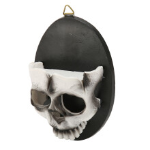 Sturdy Resin Skull Candle Holder Wall Mount with Hanging Hook for Events