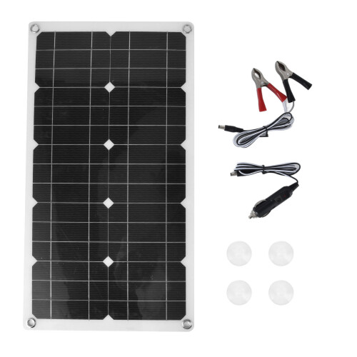 18V100W solcellepanel vanntett solcellepanel utendørs batterilader for husholdningsbil båt
