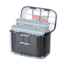 AD13-A 2-Slot-Batterieladegerät ABS 72.2x55.3x42.1mm