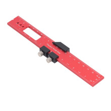 Aluminium Messlineal mit Anti-Rutsch-Griff, Präzisions- Taschenwerkzeug, 150 mm, Rot