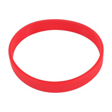Fashion Silicone Rubber Elasticity Wristband Wrist Band Cuff Bracelet Bangle Red