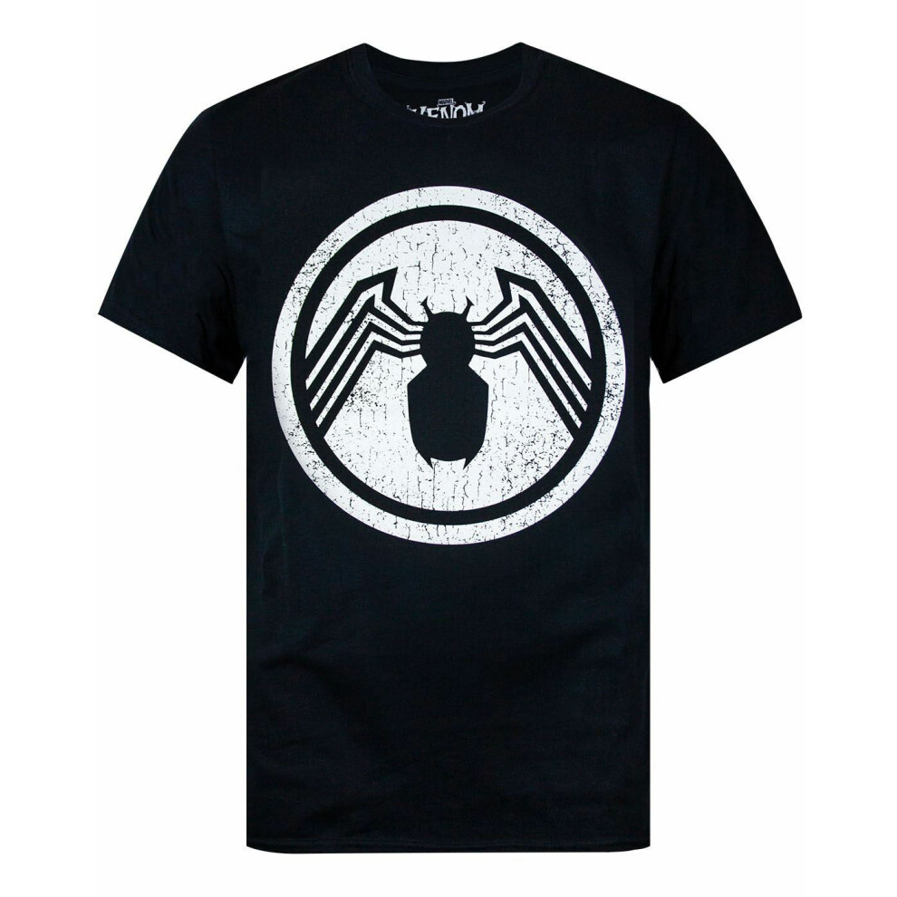 Marvel (Large) Venom Short Sleeved T-Shirt (Mens ) Black