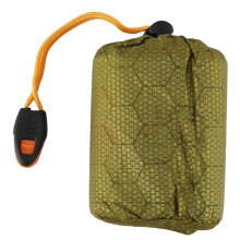 Sac de Couchage D'Urgence Sac de Bivouac avec Sifflet Sac de Couchage de Survie en Plein Air Couverture Thermique pour la RandonnéE en Camping