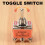 AC 250V 15A Latching 3 Way -Off- Single Pole Double Throw Toggle  Orange 2