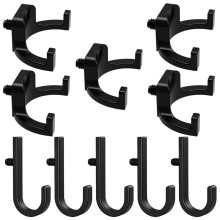 10Pcs Storage Shed Tool Hooks, Shed Accessories Kit with J-Shape and U-Shape Hangers for Organizing Tools,Workshop