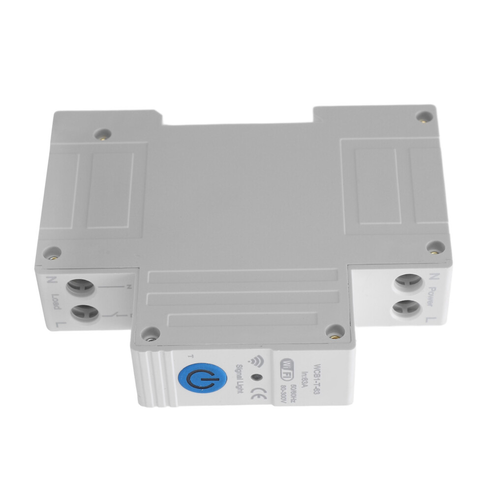 Wifi Din Rail Circuit Breaker 63A, Ac230v, Tuya App Control 3071391293507