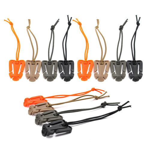 Elastic String Tactical Gear Clip, Backpack Strap Management For Hydration Tube And More