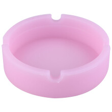 Silicone Ashtray Sets, Portable Luminous White Glow in Dark Ashtray, Food Grade Eco-Friendly Unbreakable Sturdy Tray for Indoors Outdoors