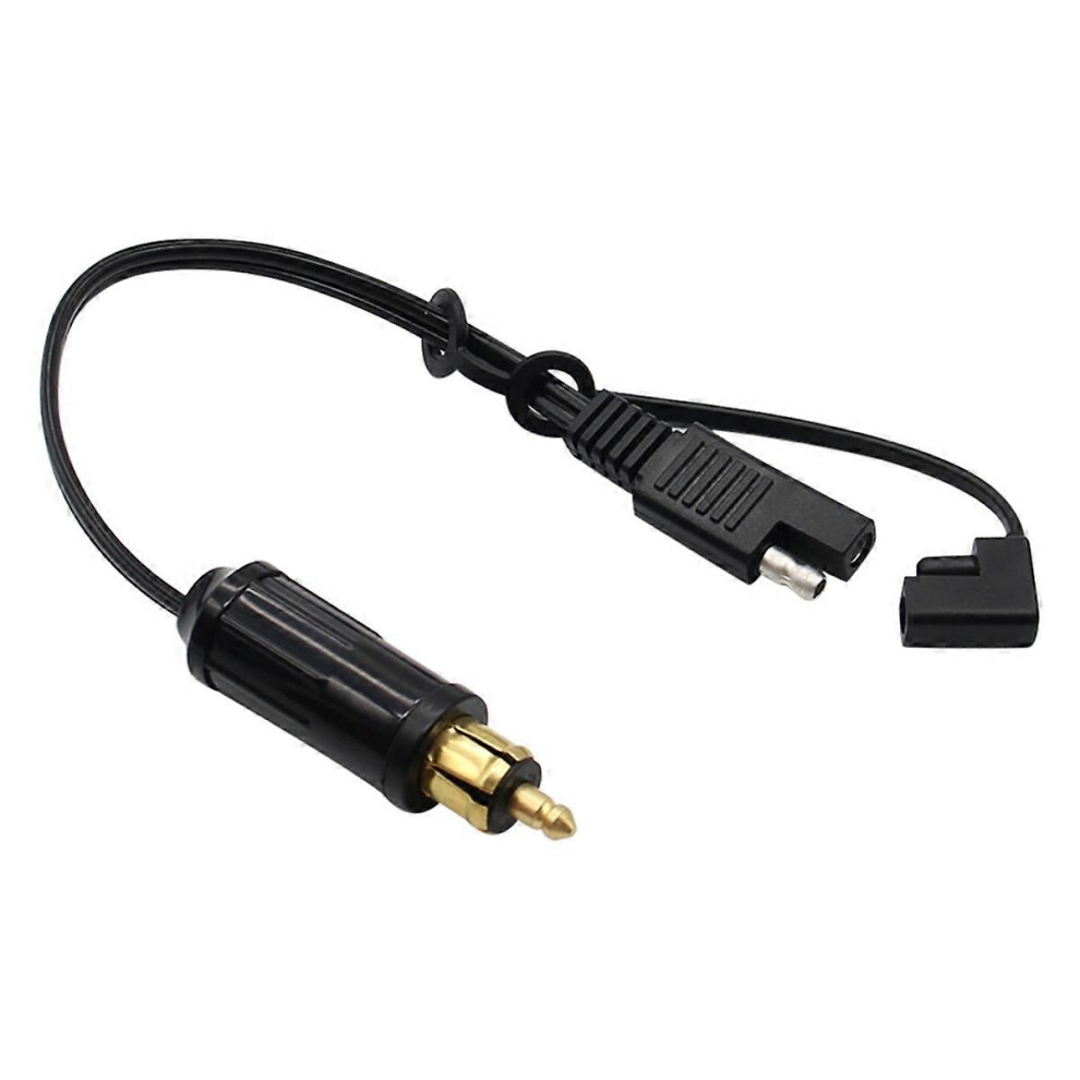 Motorcycle Battery Adapter For Bmw Din Powerlet To Sae 18Awg Cable 10A Black 6901508059276