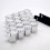 Radmutterabdeckung / Radschraubenabdeckung 20er-Pack mit Montagewerkzeug Silver 17 mm 5