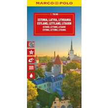 Estonia Latvia Lithuania Marco Polo Map by Marco Polo Other Book