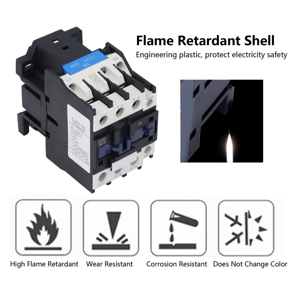 220V 32A NO AC Power Contactor CJX2-3210