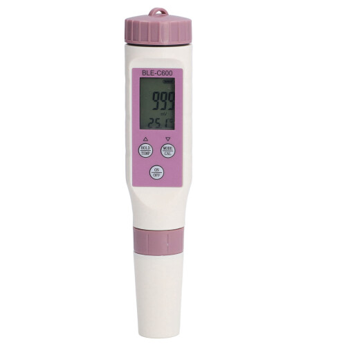 7-in-1 Waterproof Bluetooth Water Quality Tester, PH EC ORP Salinity Meter 1
