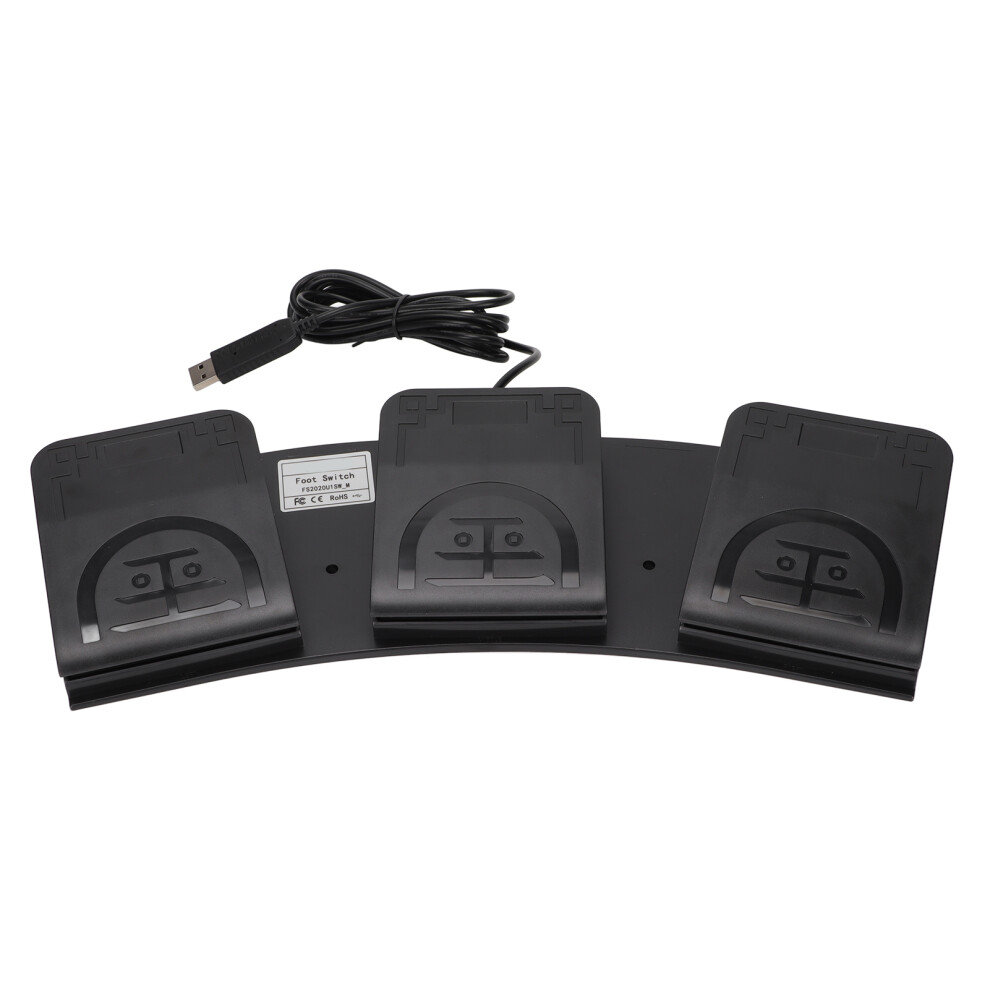Usb Foot Pedal Midi Controller 3 Keys Mechanical Switch Programmable 9361388992235