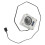PC Water Cooling Flow Meter 12V Acrylic 0-99 Silver 7