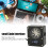 PC Water Cooling Meter 12V Acrylic G1/4 Thread 0-99C Black 4