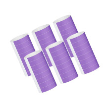 (Purple) 6 Roll Club Concert Paper Bracelets Party Adhesive Waterproof