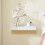 SoBuy Floating Shelf with Drawer & LED Motion Sensor Light, White 4