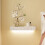 SoBuy Floating Shelf with Drawer & LED Motion Sensor Light, White 6