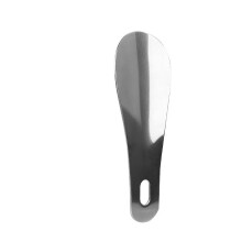 Langt metal skohorn Silver 10 cm
