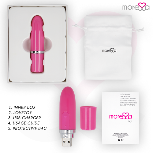 MORESSA Vibratore Impermeabile Rosa 1