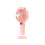 (Pink) Fan USB Handheld Portable Rechargeable Spray Adjustable Modes Cooling 1